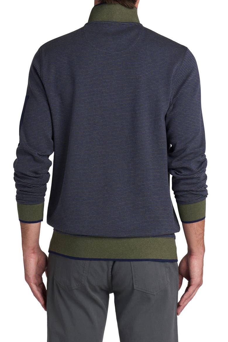 Cotton Blend Quarter Zip Pullover, Alternate, color, KHAKI