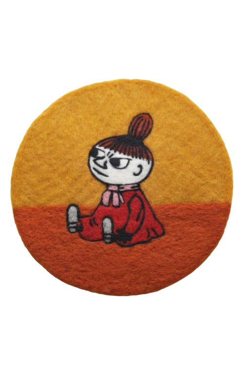 Klippan Little My Handmade Wool Felted Pot Mat In Multi