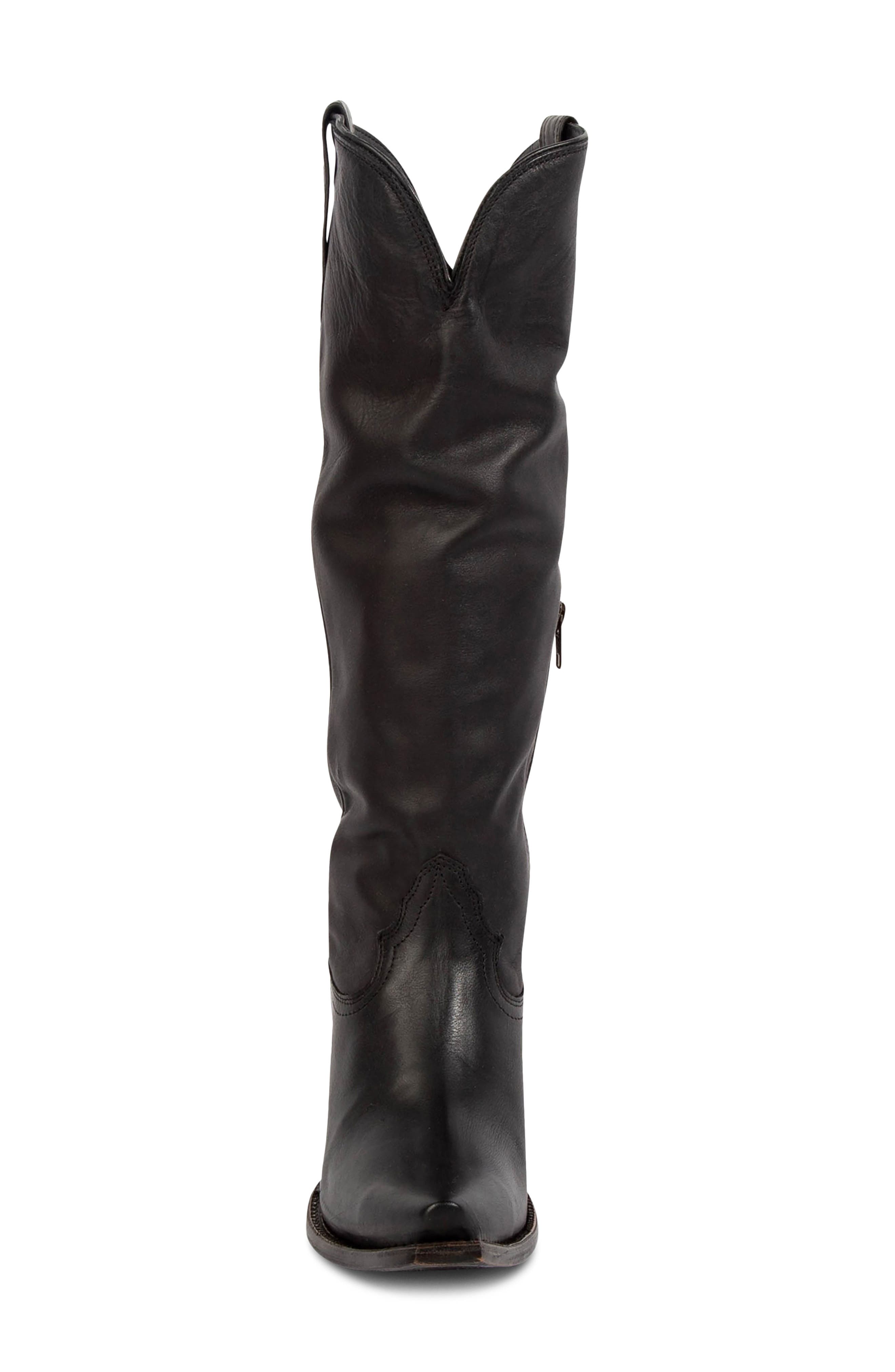 Thunderbird Leather Western Boot, Alternate, color, BLACK