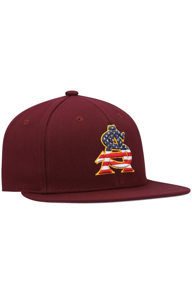 adidas Men's adidas Maroon Arizona State Sun Devils On-Field Baseball Fitted Hat, Alternate, color, Maroon