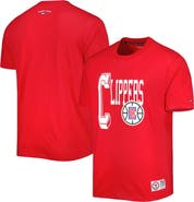 TOMMY JEANS Men's Tommy Jeans Red LA Clippers Mel Varsity T-Shirt