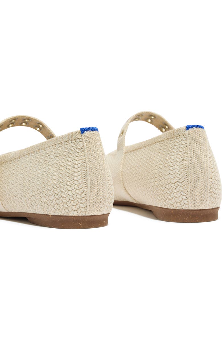 Rothy's The Max Buckle Mary Jane Flat, Alternate, color, Cream Woven