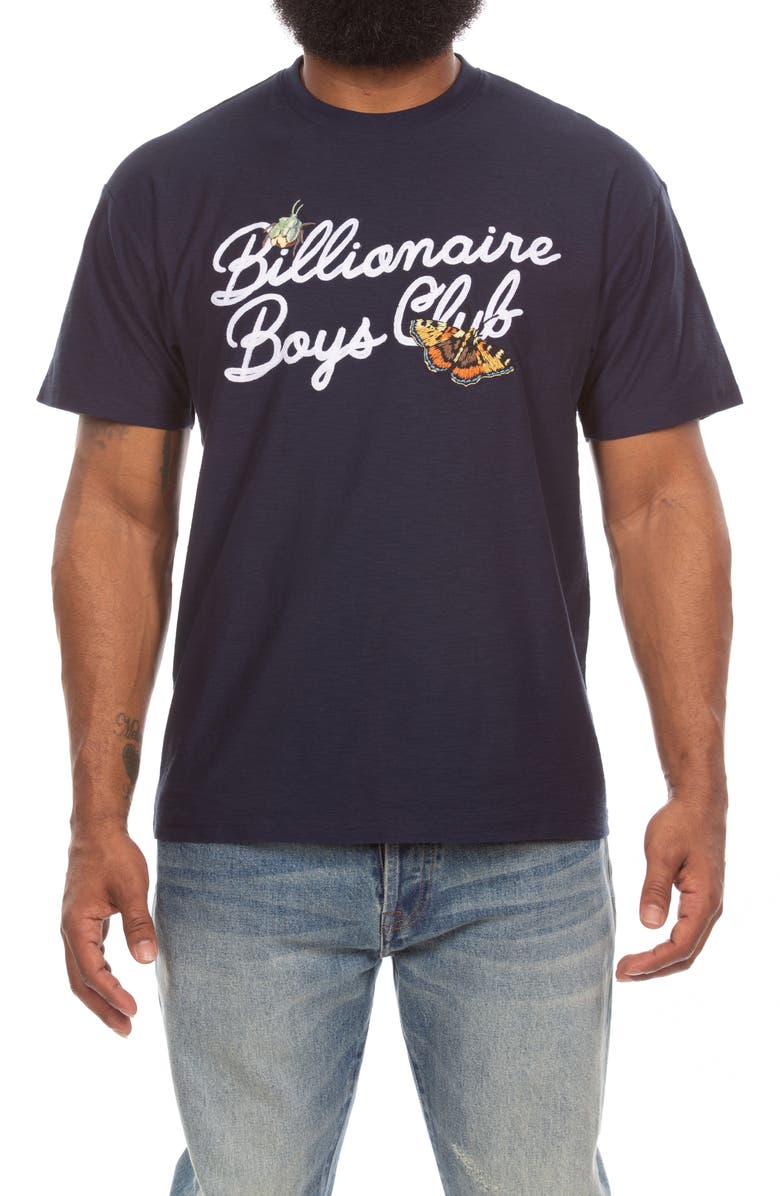 Billionaire Boys Club Nature Graphic T-Shirt, Main, color, Navy Blazer
