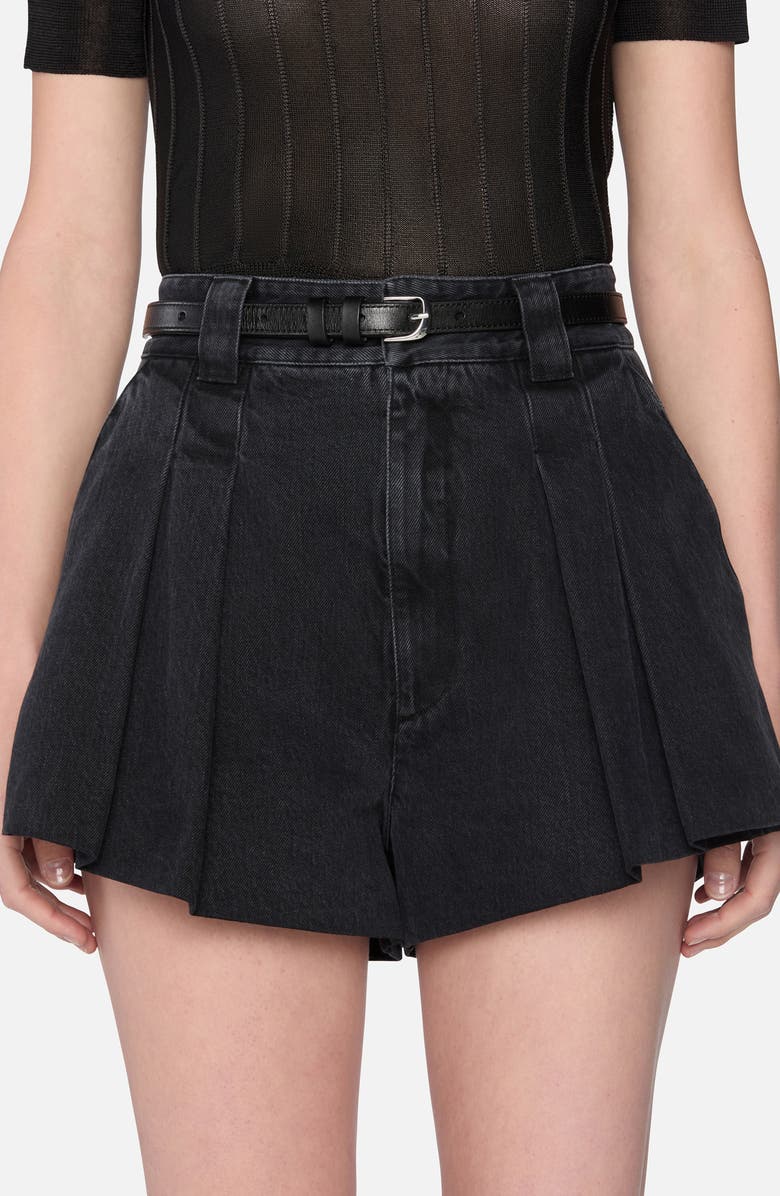 FRAME The Structural Denim Skort, Alternate, color, Axiom