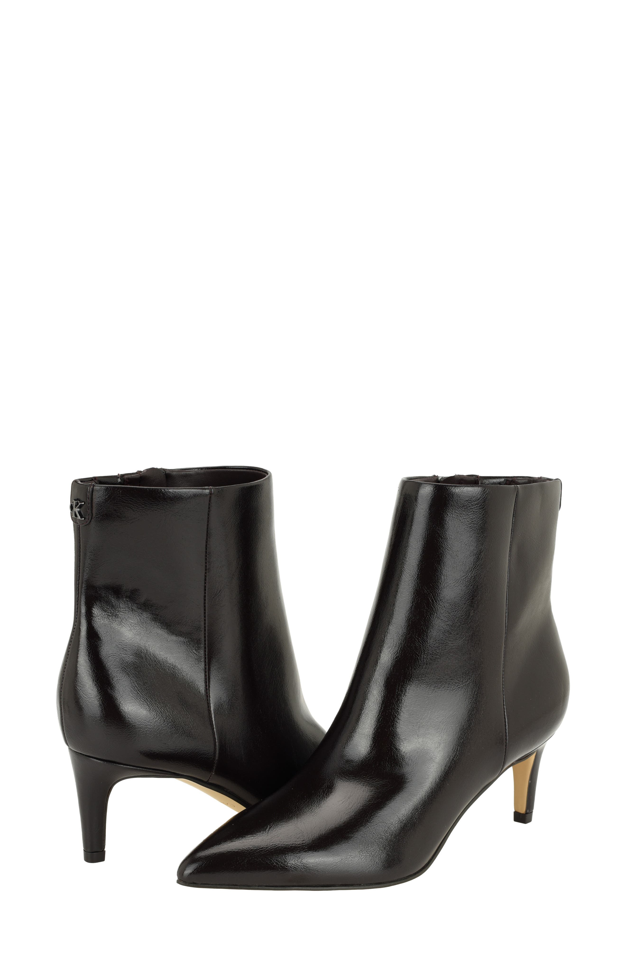 Georgina Pointed Toe Bootie, Alternate, color, BROWN