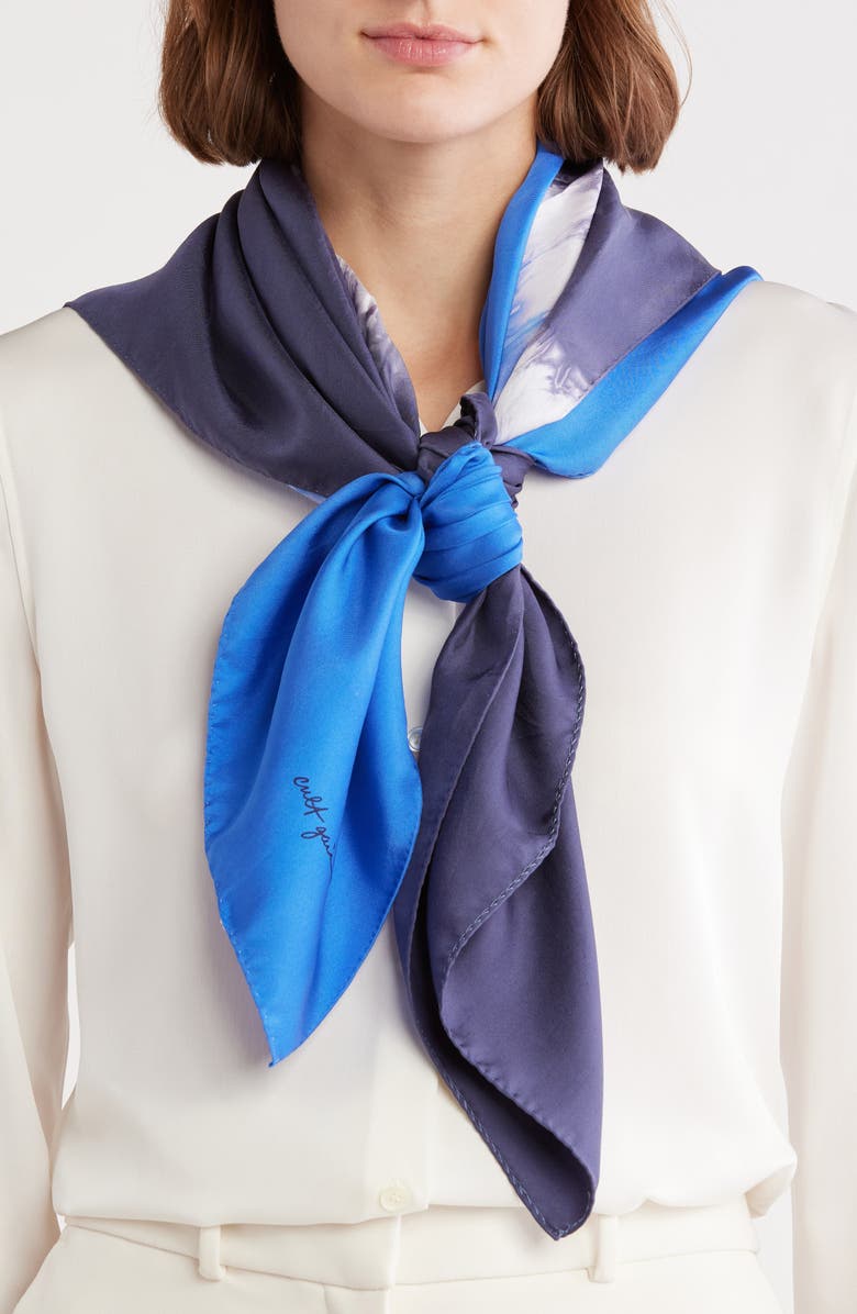 Cult Gaia Square Silk Scarf, Main, color,