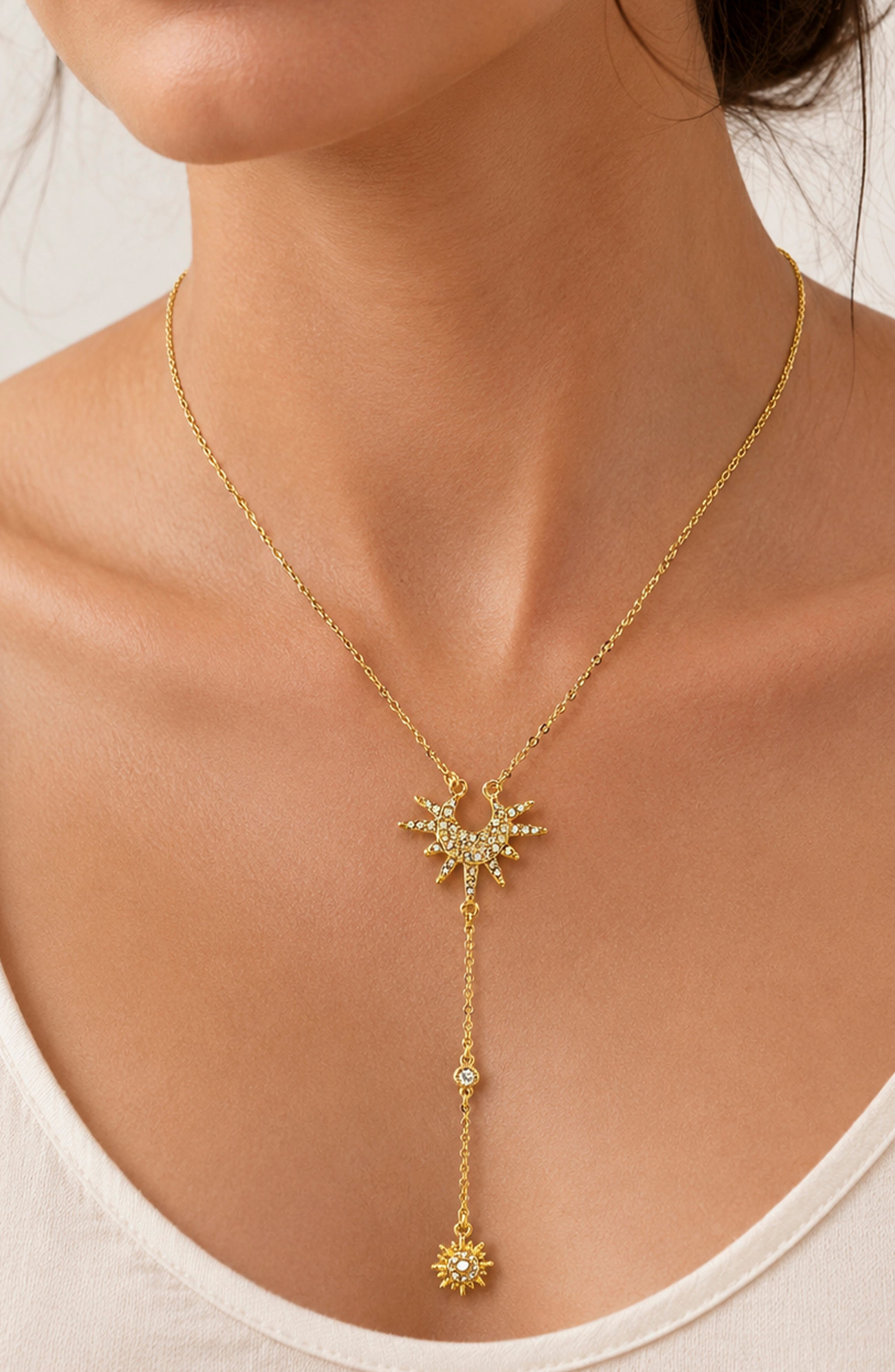 Sunburst Drop Necklace
