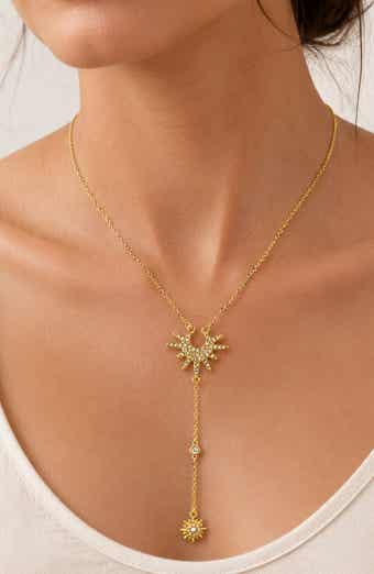 Sunburst Drop Necklace