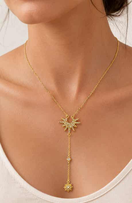 Sunburst Drop Necklace
