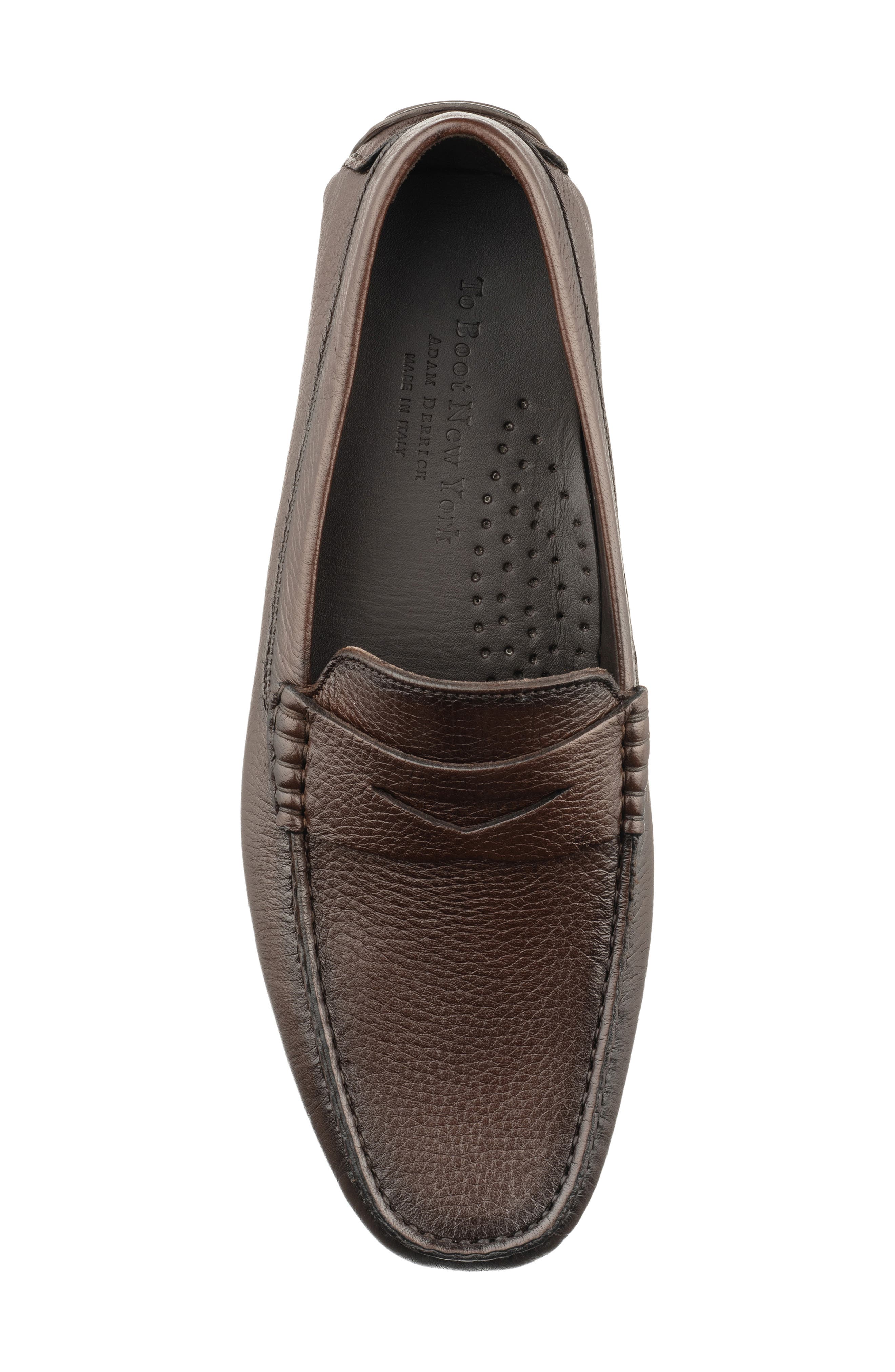 TO BOOT NEW YORK Admiral Penny Loafer, Alternate, color, Dark Brown