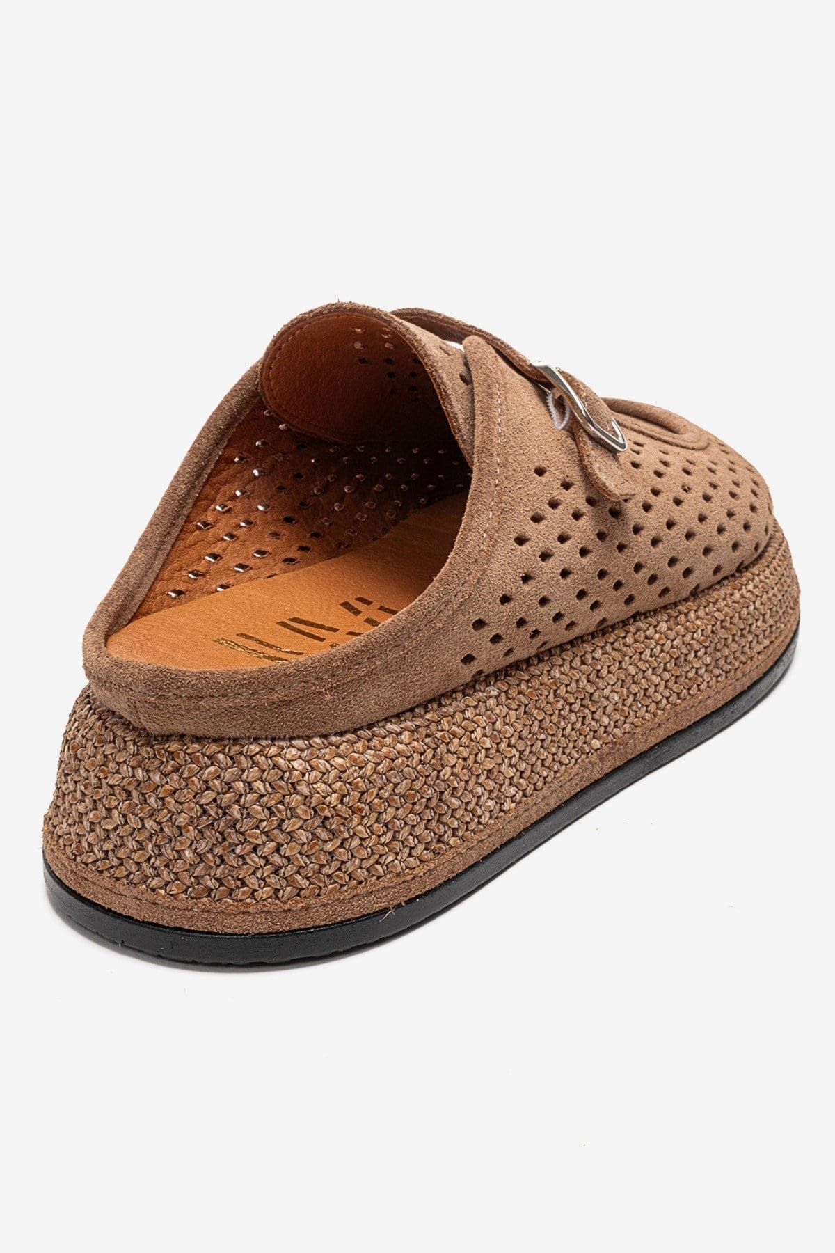 Forever & Always Shoes Vone Leather Mule, Alternate, color, Cognac Suede