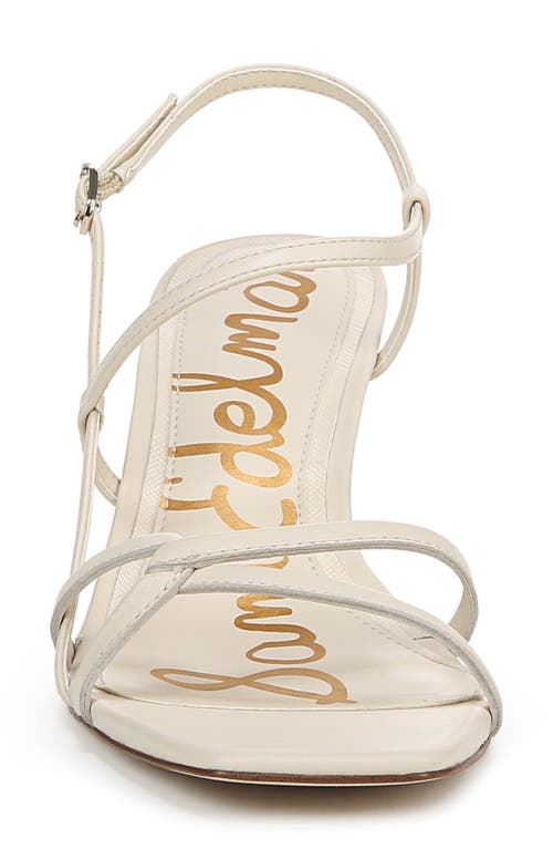 Sam Edelman Emmie Strappy Heel Sandal Modern Ivory Leather In Modern Ivory