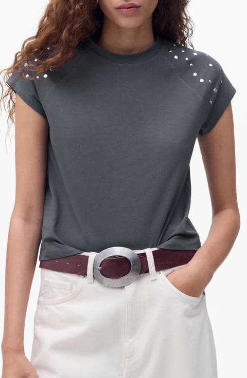 Stud Crop Top