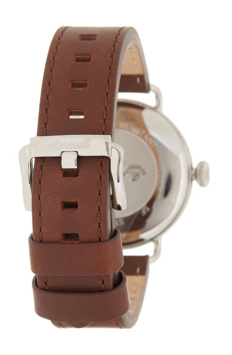 Ingersoll Men's Trenton Leather Strap Watch, 44mm, Alternate, color,