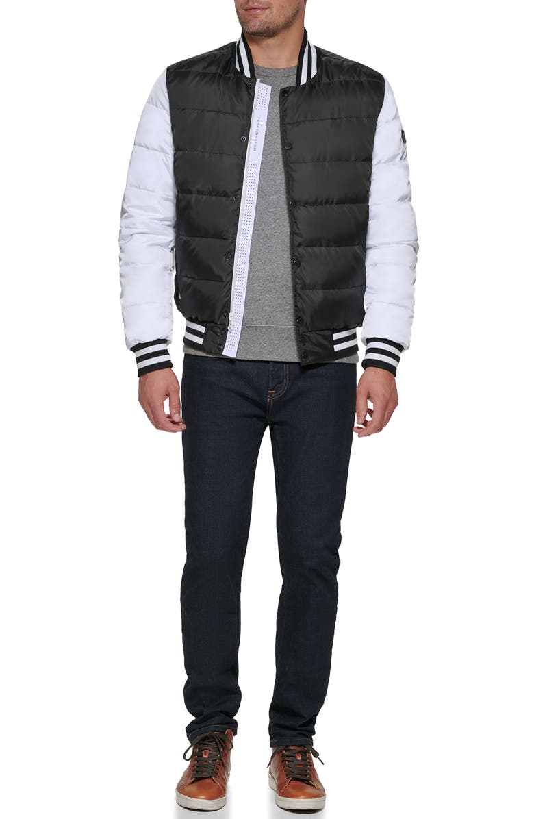 Tommy Hilfiger Varsity Quilted Bomber Jacket, Alternate, color,