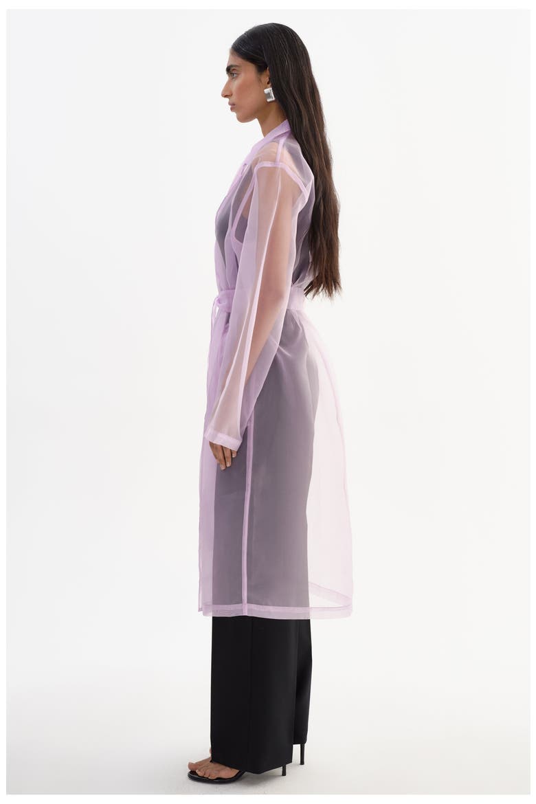 Talise | Long Sheer Coat, Alternate, color, Lilac