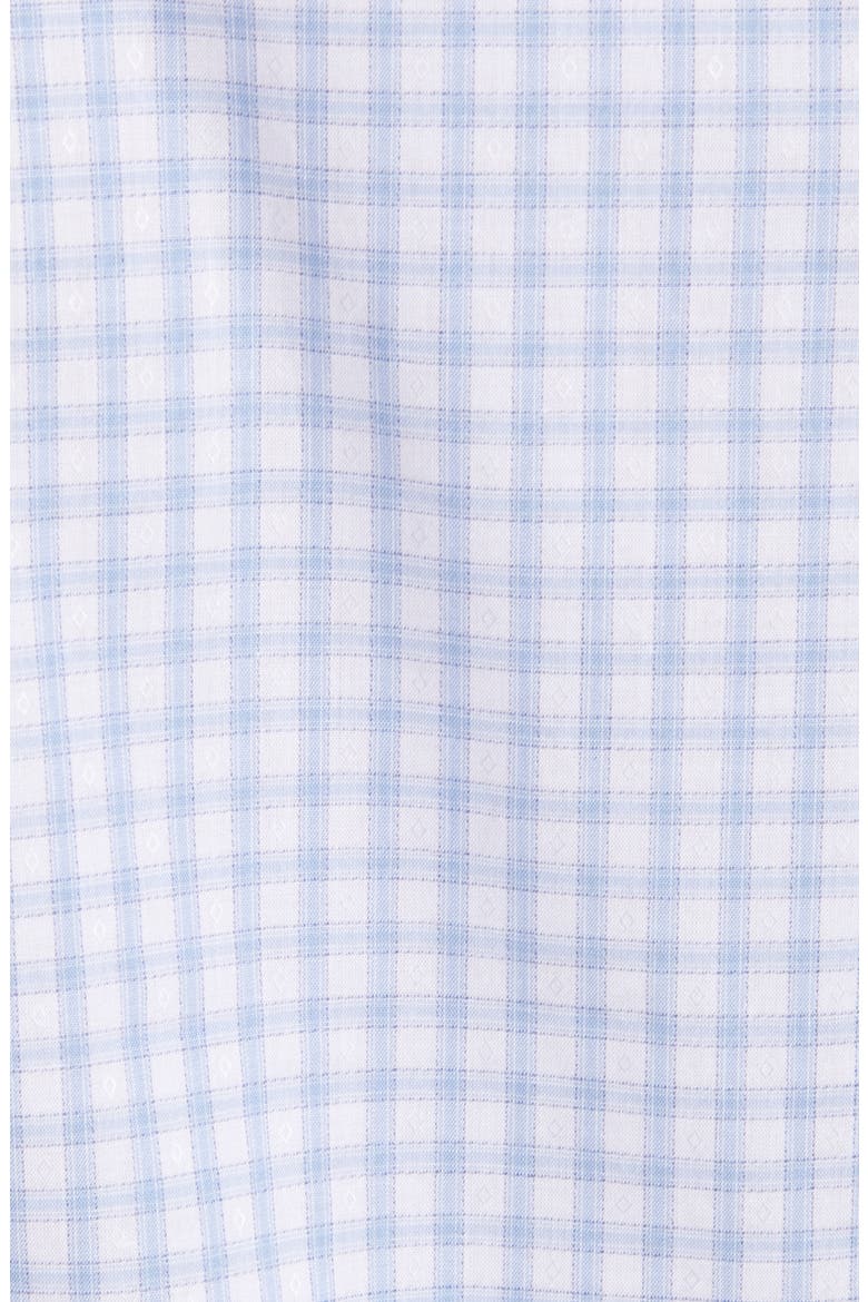 Slim Fit Check Dress Shirt, Alternate, color, WHITE/BLUE