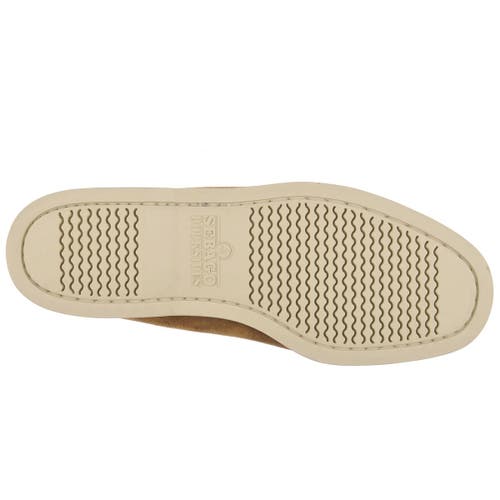 Sebago Italian Suede Moccasins With Hand-stitched Details In Brown