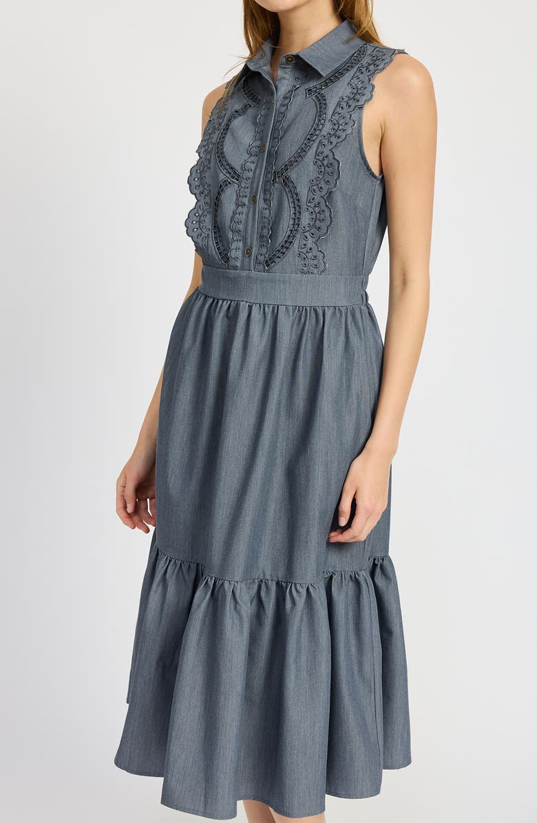 Angeline Embroidered Midi Dress