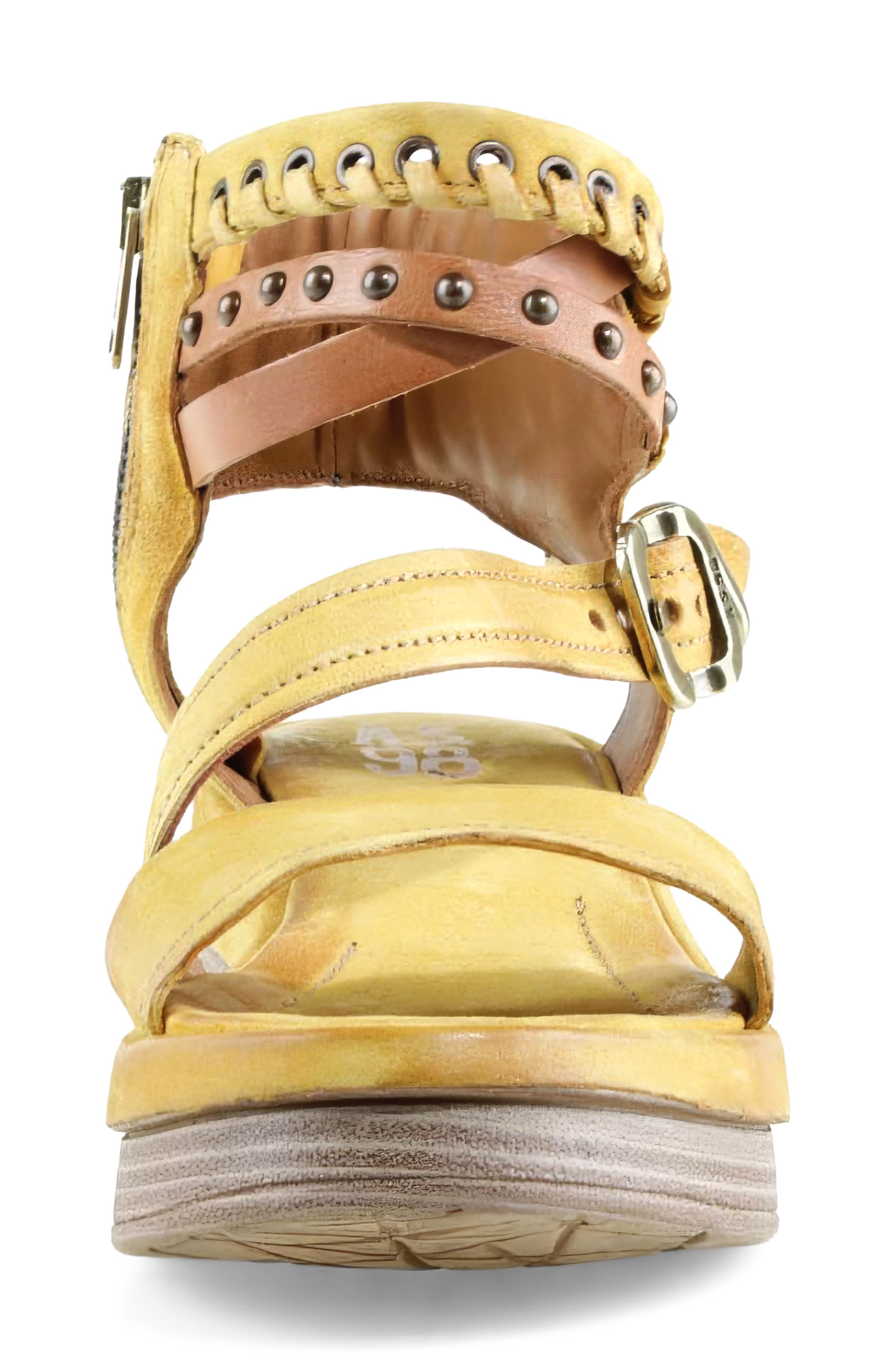 Spaulding Ankle Strap Sandal, Alternate, color, MUSTARD