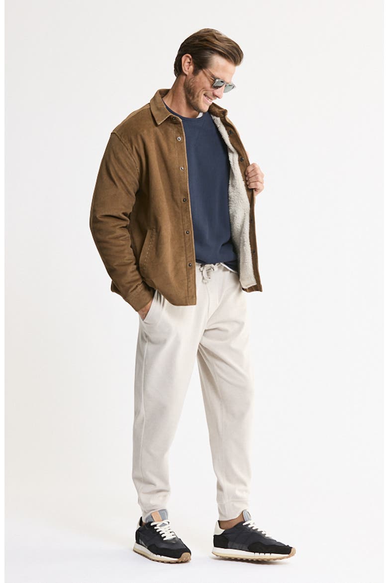 High Pile Fleece Lined Corduroy Shirt Jacket, Alternate, color, HAZELNUT