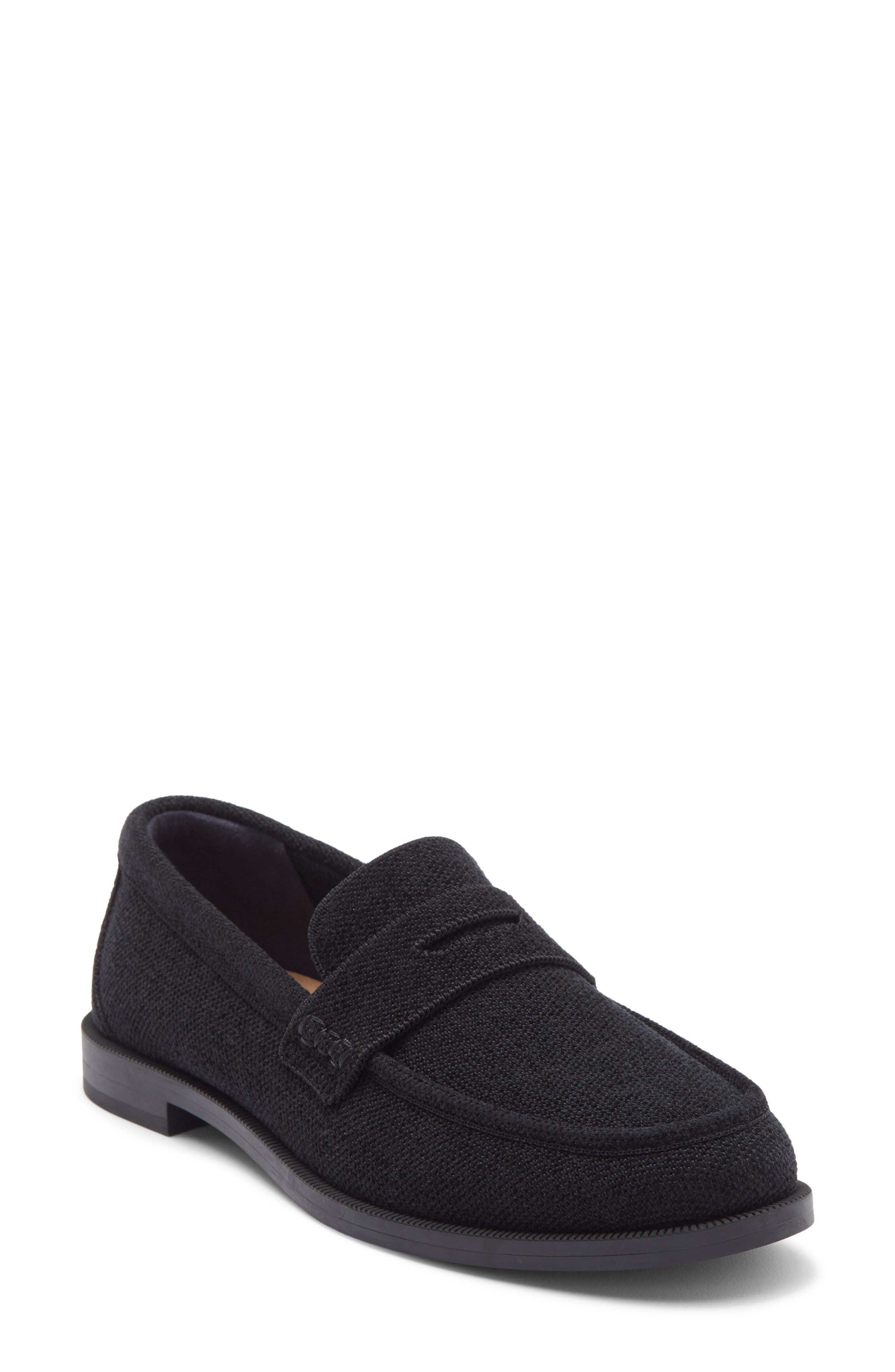 Rothy's The ReVelvet<sup>™</sup> Penny Loafer, Main, color, Revelvet Black