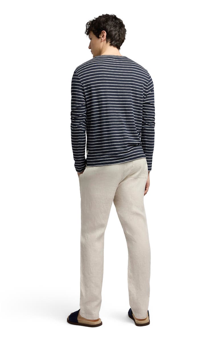 Onia Pigment Dye Linen Pull On Pant, Alternate, color, Bone