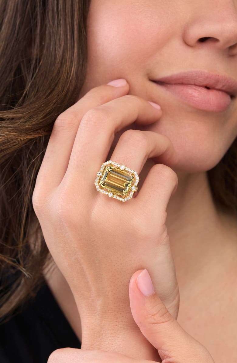 Bony Levy 18K Gold Iris Lemon Quartz & Diamond Statement Ring, Alternate, color, 18K Yellow Gold