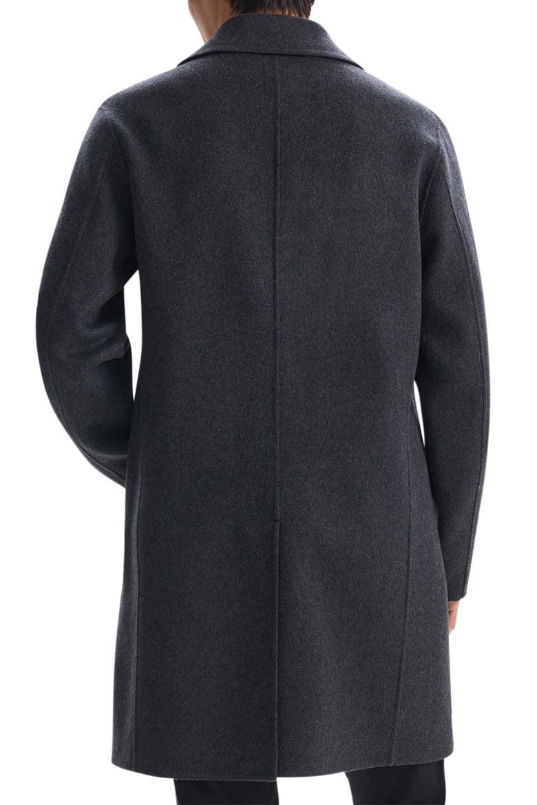 Double Breasted Wool & Cashmere Coat, Alternate, color, DARK CHARCOAL