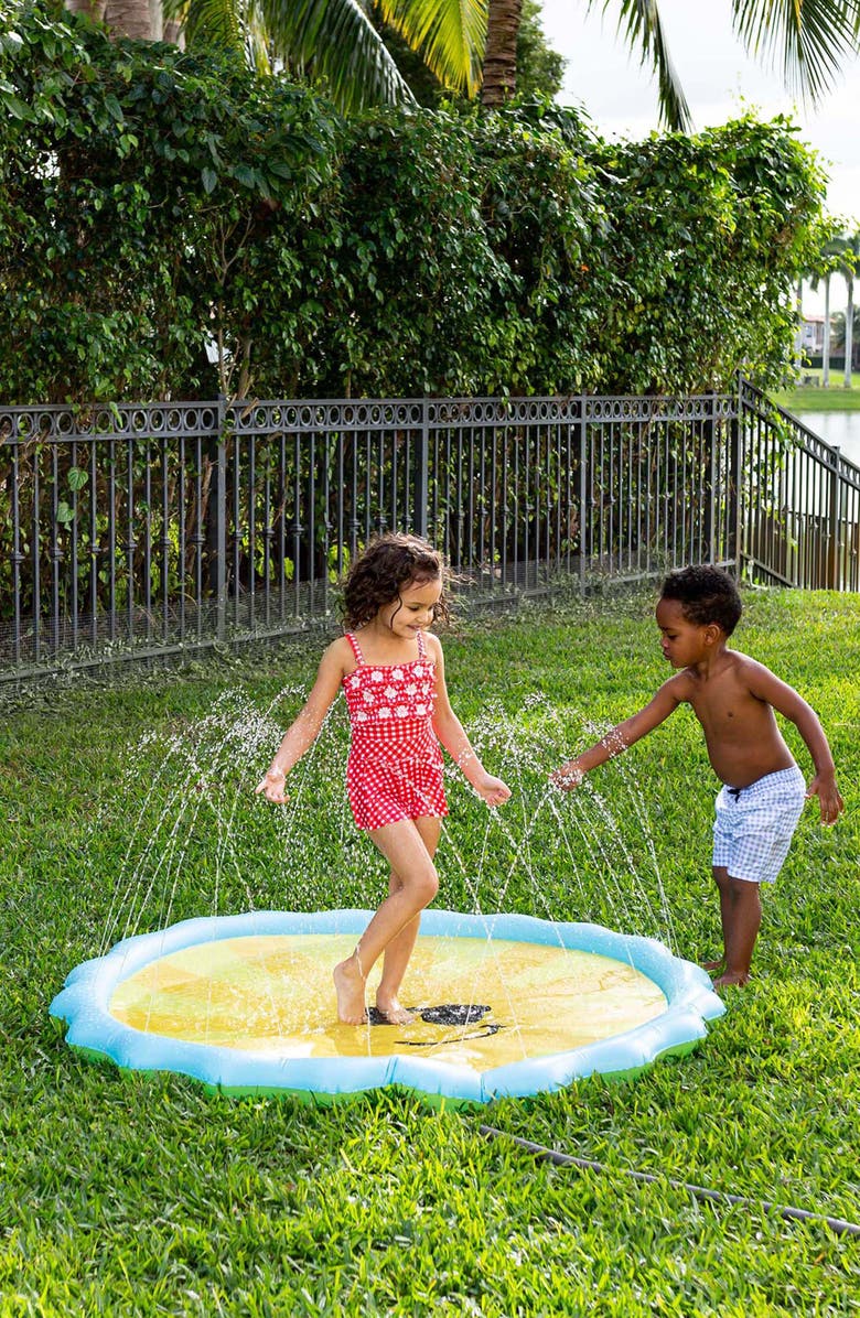 POOLCANDY Sunshine Splash Pad, Alternate, color, Blue Yellow And Orange
