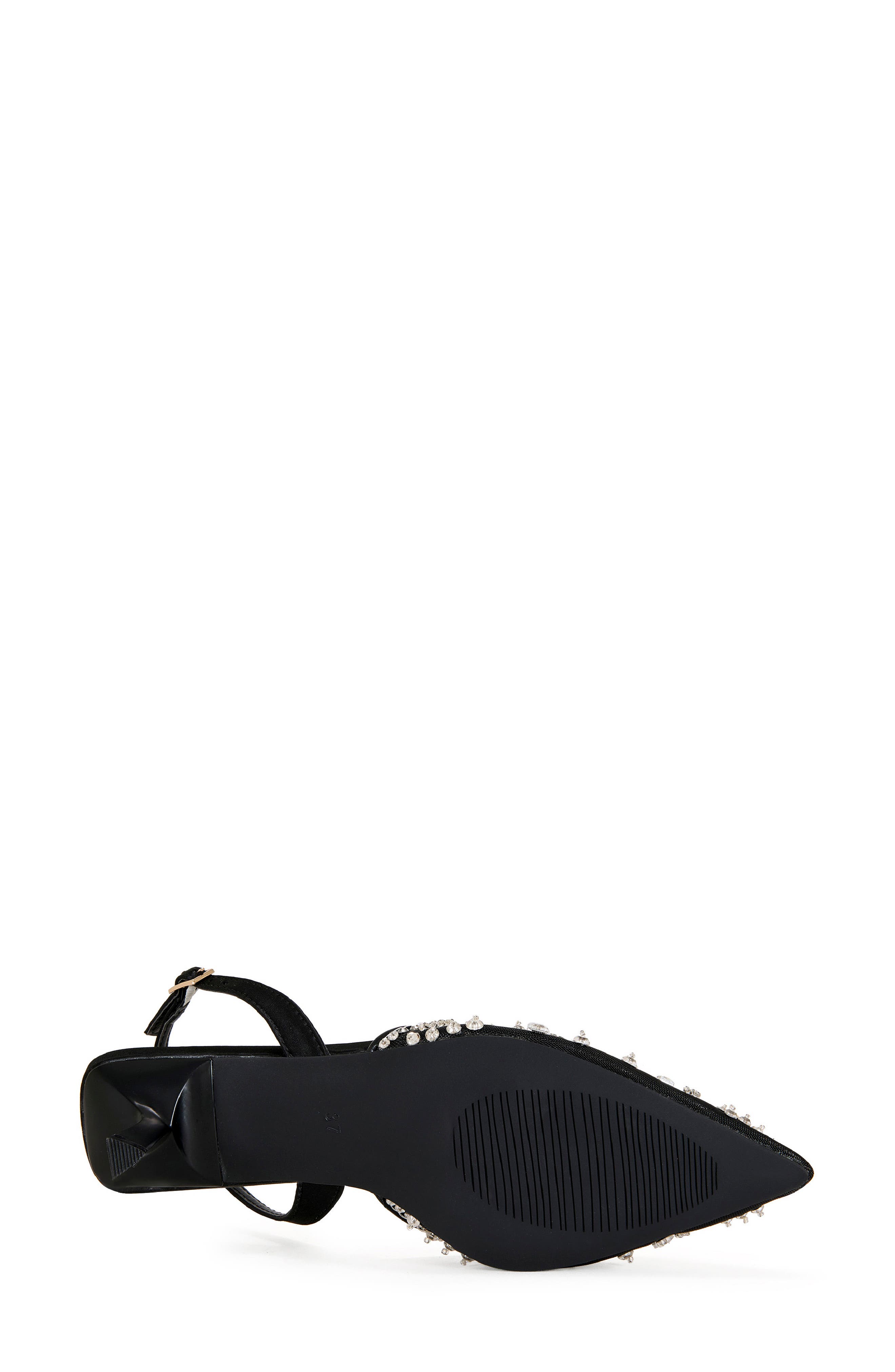 AZALEA WANG Valeriy Ankle Strap Pointed Toe Pump, Alternate, color, Black