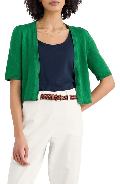 Maria Organic Cotton Crop Cardigan