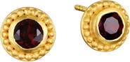 Satya Jewelry Grounding Energy Garnet Stud Earrings