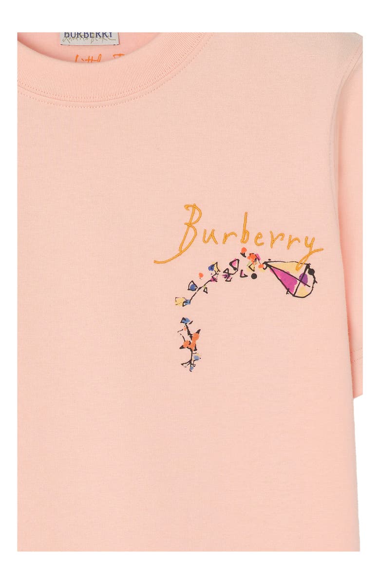 Burberry Brave Little Tree Cotton T-shirt, Alternate, color, Compact Pink