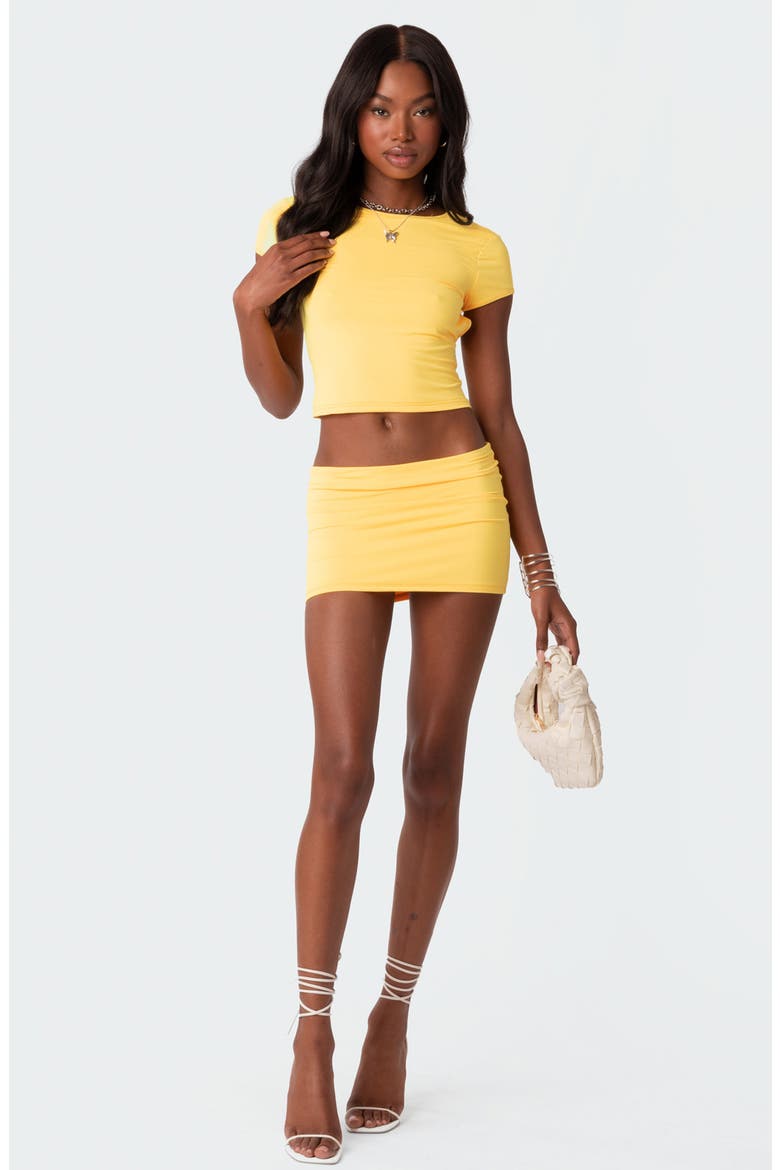 Selma Miniskirt, Alternate, color, YELLOW