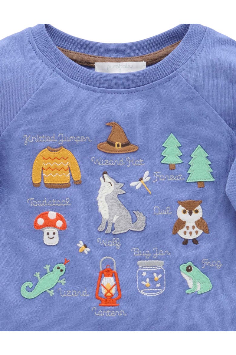 Magic Forest Long Sleeve Tee, Alternate, color, Saphire