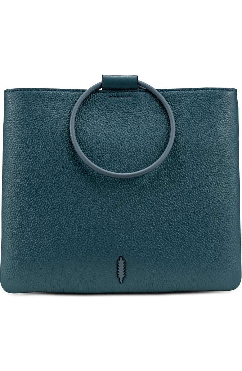 Thacker Le Pouch Ring Handle Leather Shoulder Bag, Main, color,