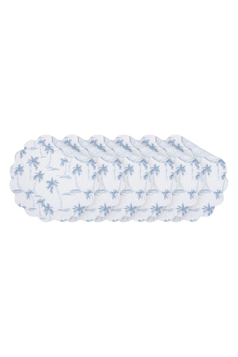 Blue Paradise Placemat Collection Sets of 6, Main, color, Blue