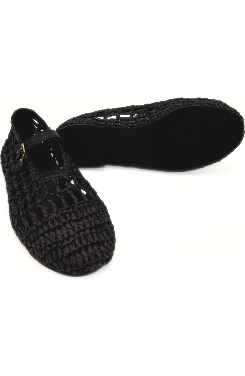 Amie Rafa Elaina Raffia Mary Janes, Alternate, color, Black