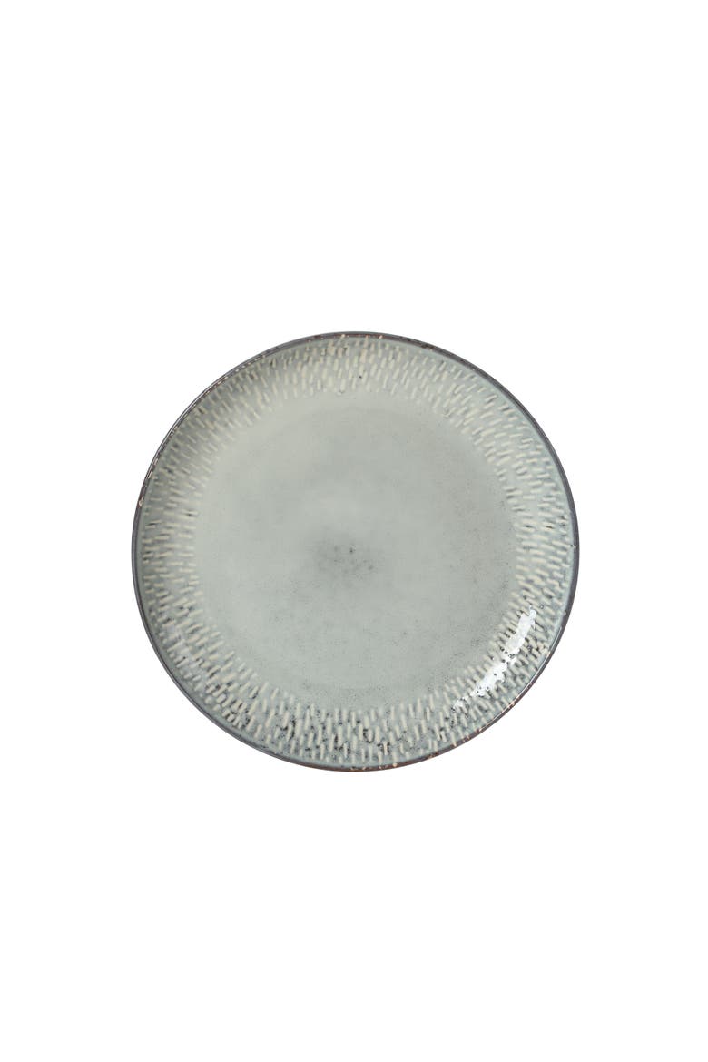 Jasper 16 Piece Plates and Bowls Reactive Glaze Dishes Stoneware Ceramic Dinnerware Set - Service for 4, Alternate, color, Grey