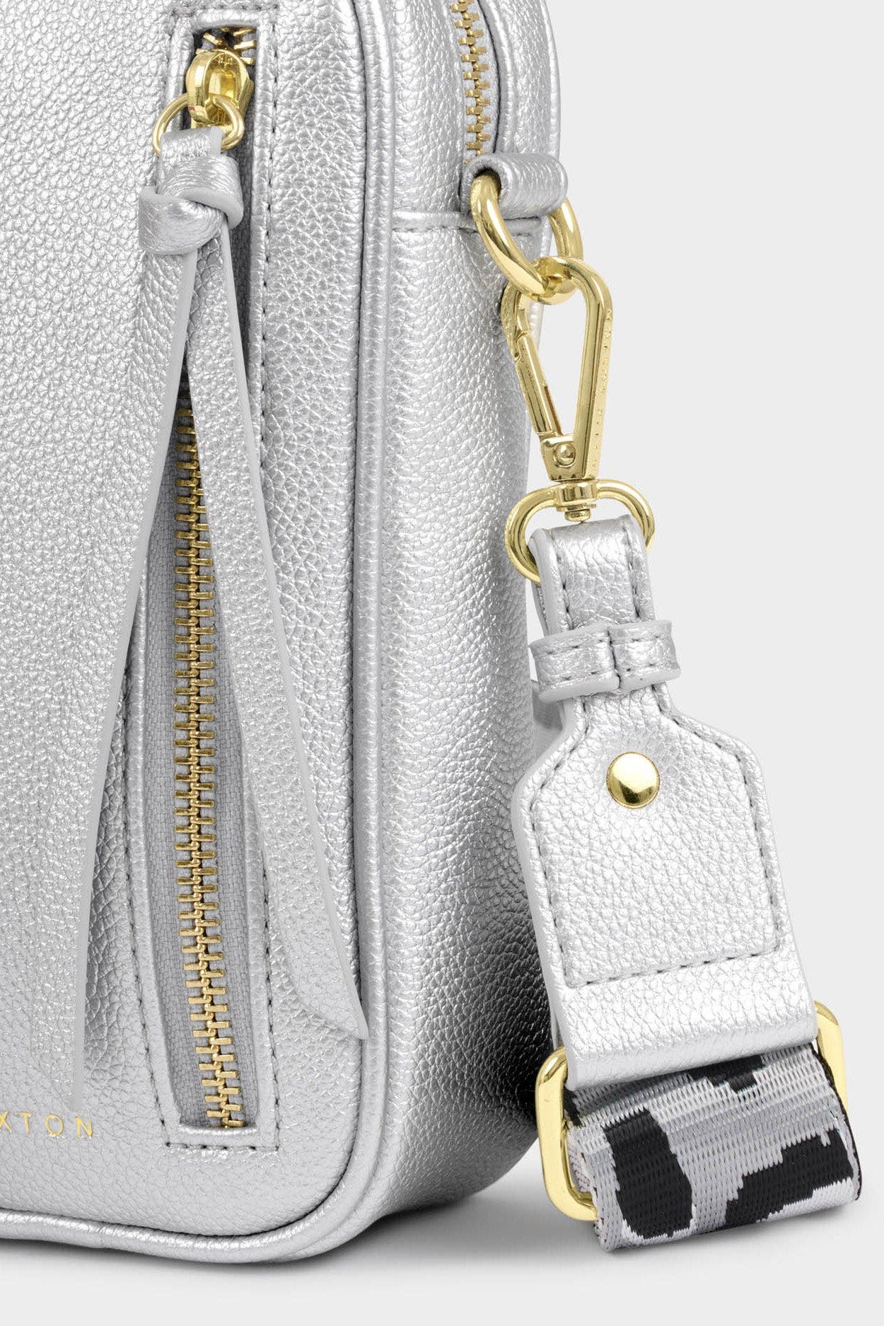 Katie Loxton Hallie Small Crossbody Bag in Silver, Alternate, color, Silver