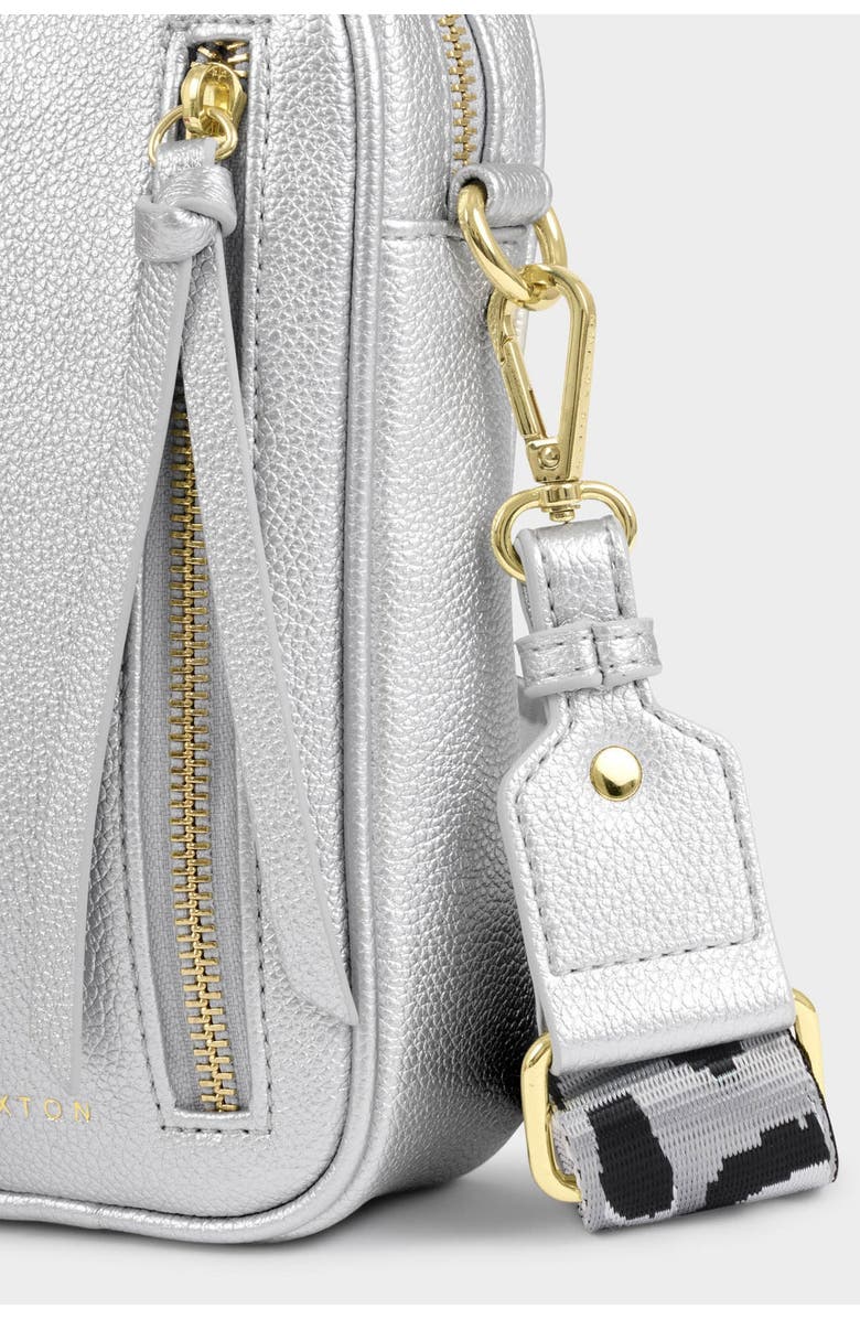 Katie Loxton Hallie Small Crossbody Bag in Silver, Alternate, color, Silver