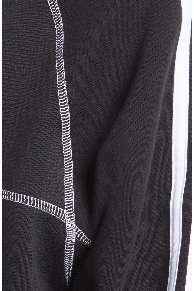 Men's Contrast Stitch Hoodie, Alternate, color, BLACK
