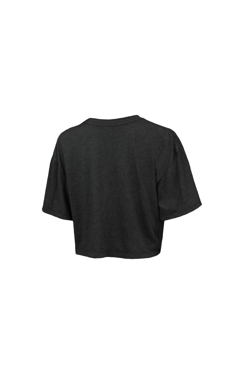 Majestic Threads Women's Majestic Threads Charcoal Brooklyn Nets Bank Shot Cropped T-Shirt, Alternate, color, Charcoal