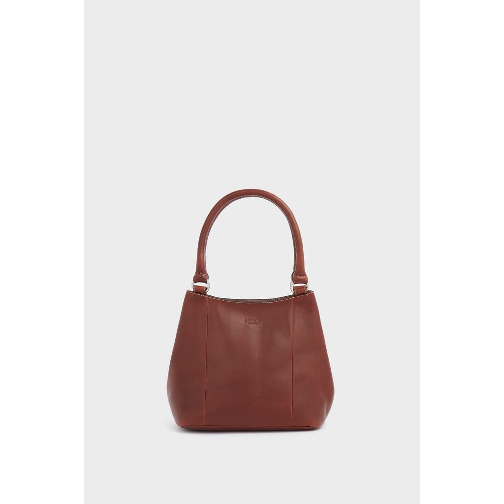 Osprey London The Narissa Small Leather Hobo Bag In Brown