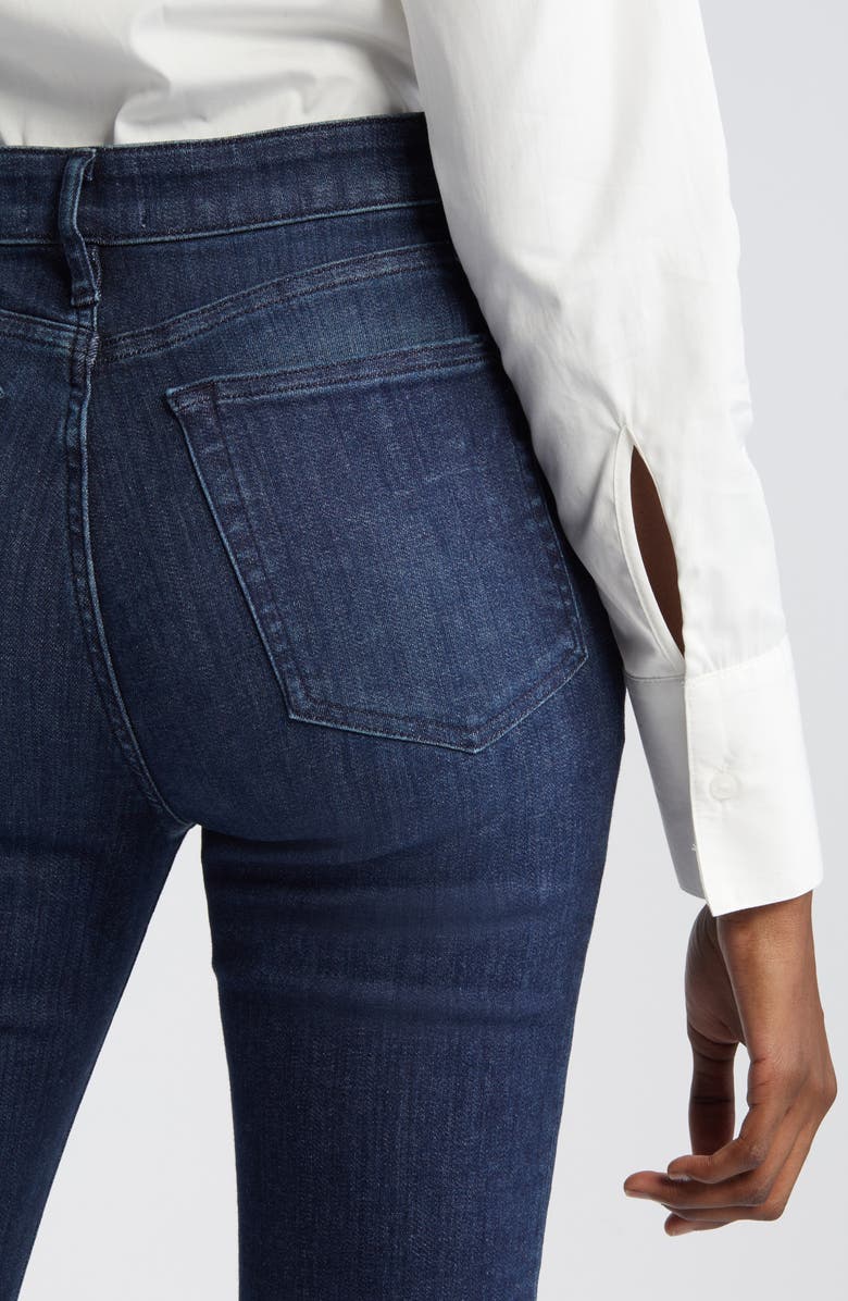 FRAME Le Crop Mini Boot Frayed Bootcut Jeans, Alternate, color,