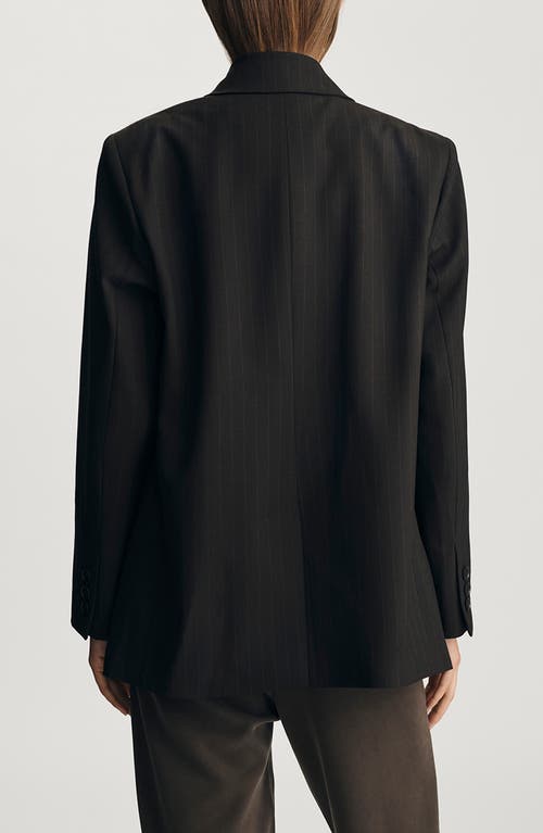 Mavi Jeans Double Breasted Blazer In Black