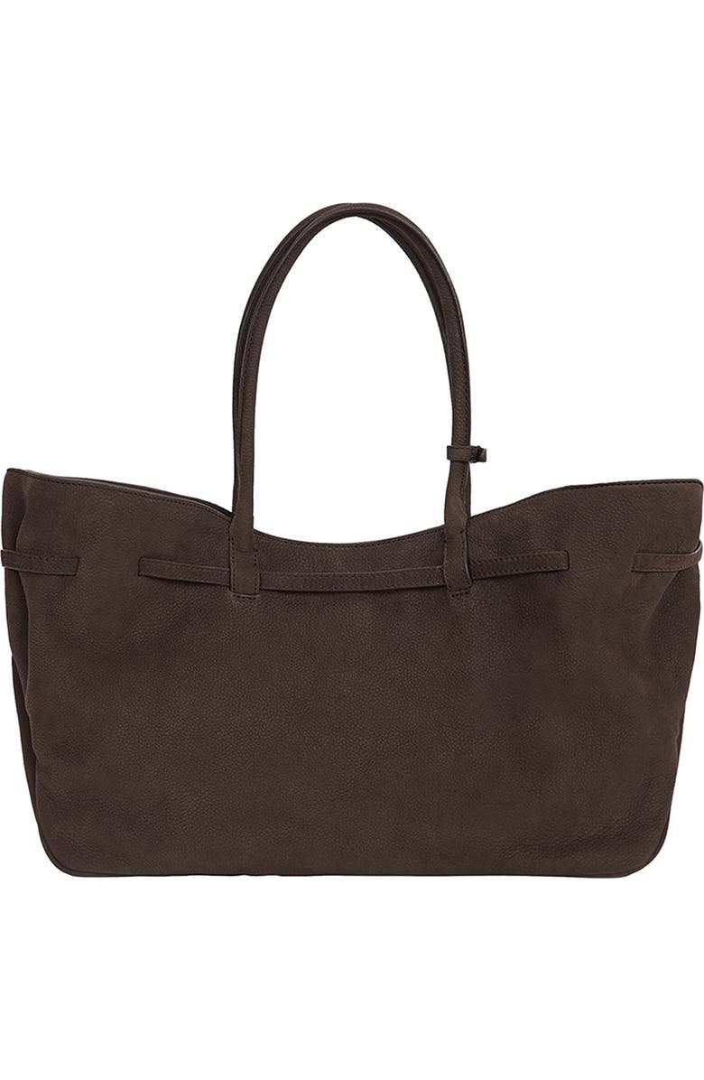 MARGESHERWOOD Grandma Large Buckle Suede Shoulder Bag, Alternate, color, Hush Nubuck