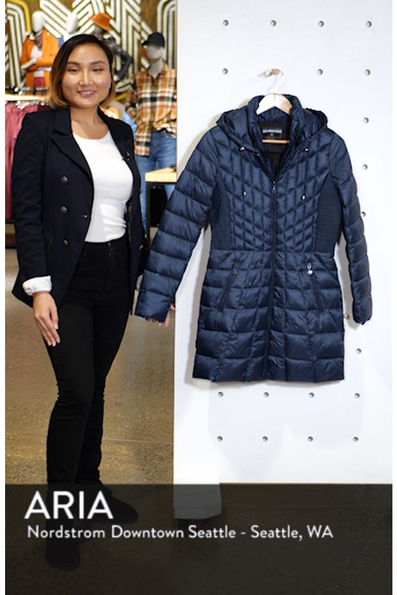 Packable Hooded Fill Coat with Contrast Inset Bib video