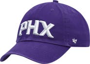 '47 Men's '47 Purple Phoenix Suns Clean Up Wordmark Adjustable Hat